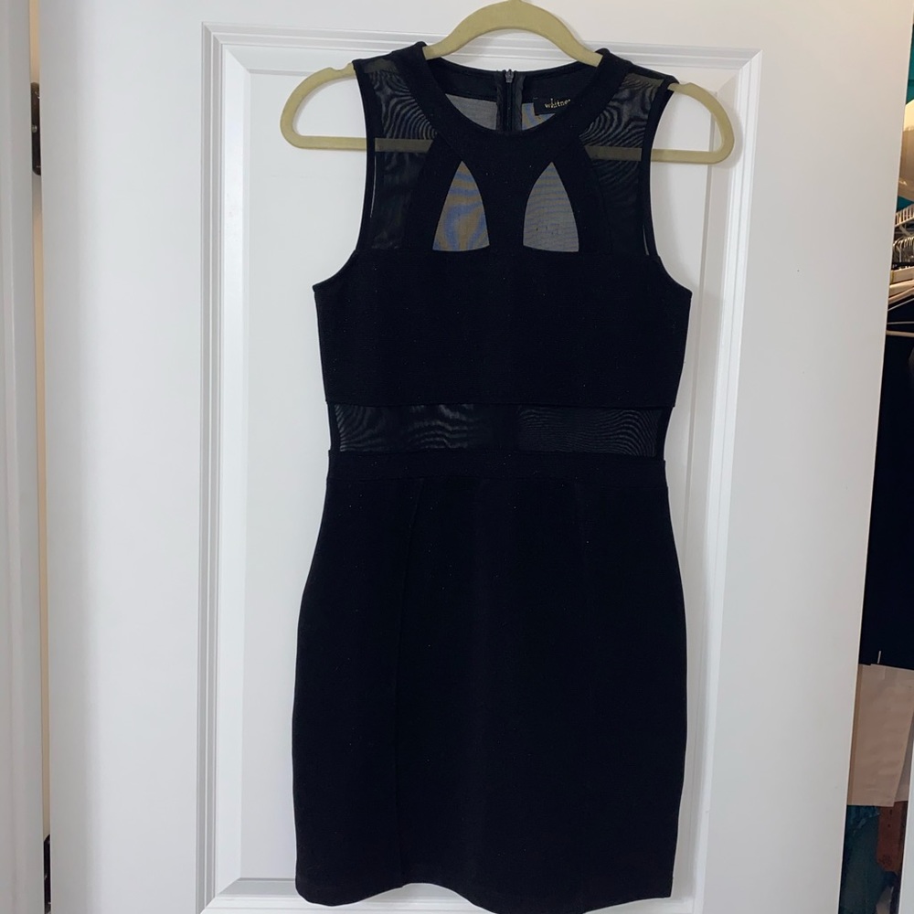 Whitney Eve Black Cutout Cocktail dress